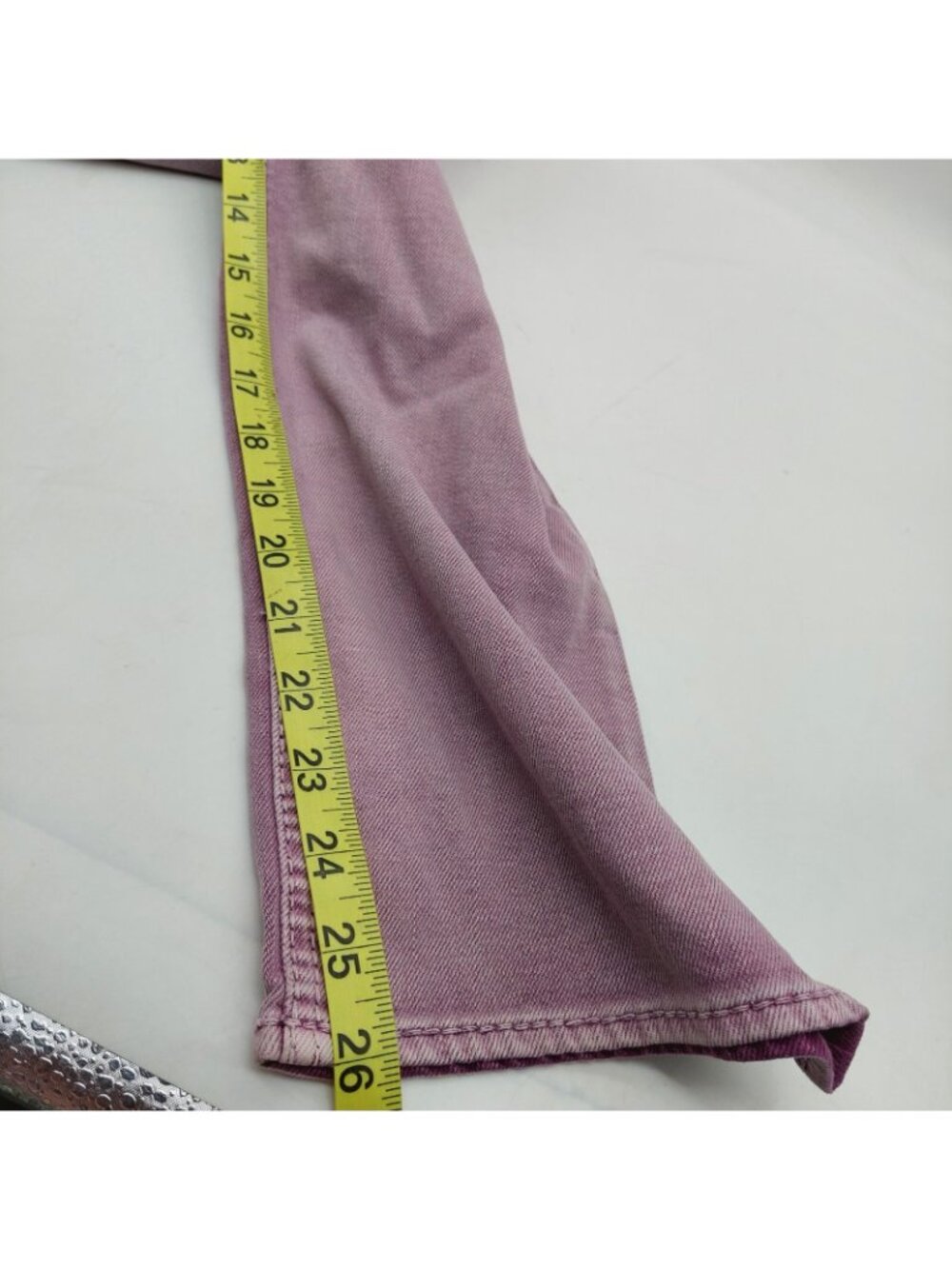 Silver Suki Capri Jeans Women's Size W30 Pink Purple Sparkle Pockets Denim - Picture 6 of 10